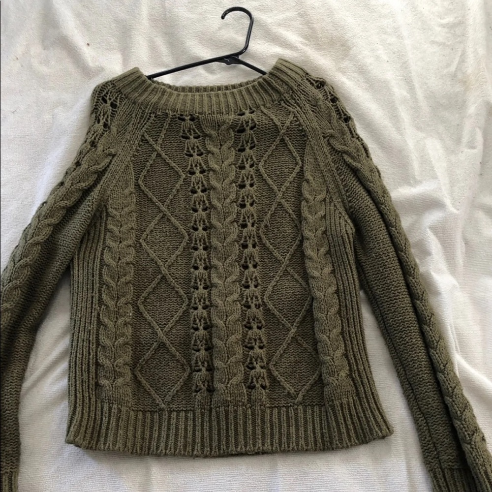 j crew cable knit sweater
